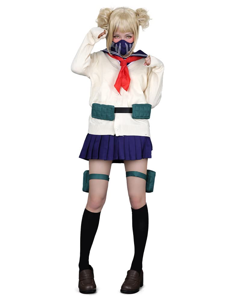 miccostumes Women's Costume Student Cosplay Deluxe JK School Uniform With Mask Scarf And Leg-straps (S) - Image 2